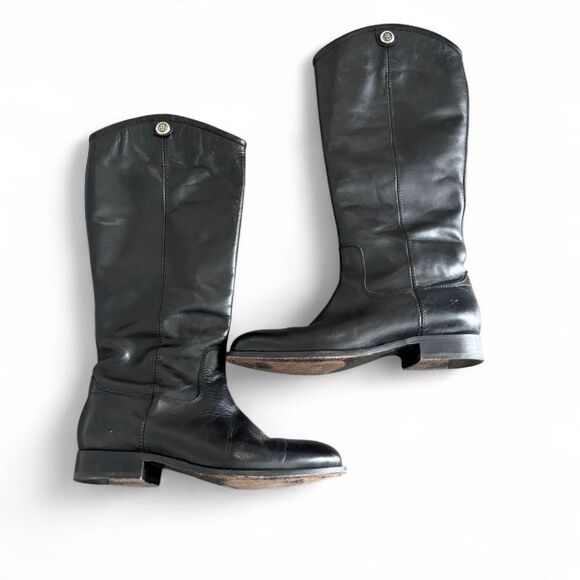 Frye Classic Leather Boots Black 7.5 - Picture 3 of 7